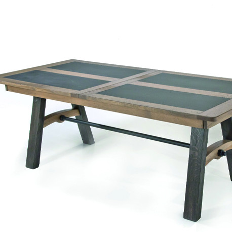 Table, pieds en bois L 200 x 100